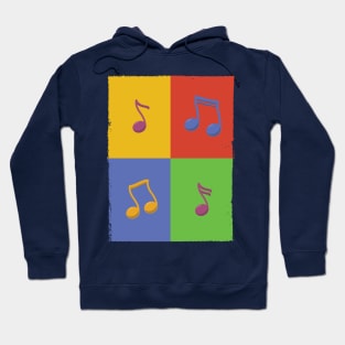 Musical Note Pop Art Hoodie